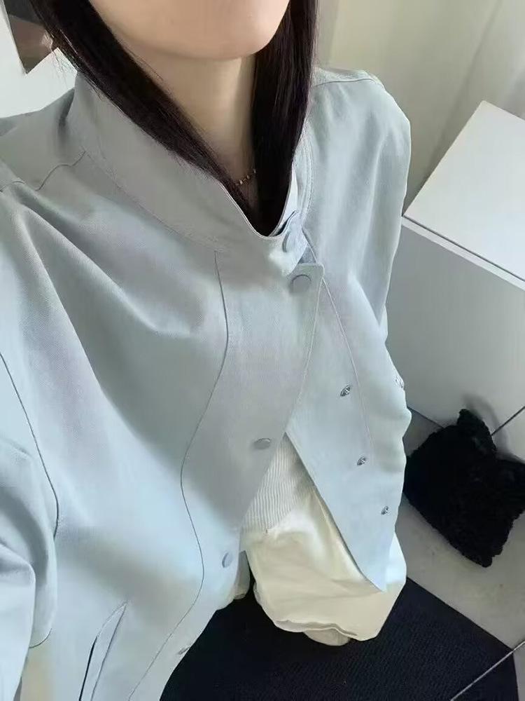 Korean-British Style Women's Mid-Length Trench Coat - Retro, Versatile, High-End for Spring & Autumn 2025