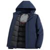 Men Parkas Business Leisure Down Cotton Graphene Cold Proof New Men's Jacket Detachable Hat Cotton Thick Jacket Men's Clothing