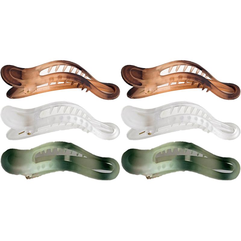 Korean-Style Hair Clip Large Elegant Temperament Bar Hair Clip Women'S Updo Straight Duckbill Hair Accessory