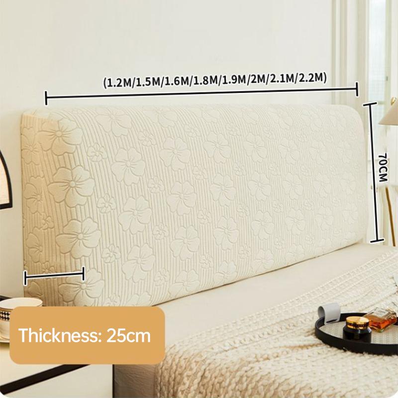 Jacquard Velvet Elastic Bedhead Cover All-inclusive Bedroom Home Bedside Backrest Protection Headboard Dust Cover