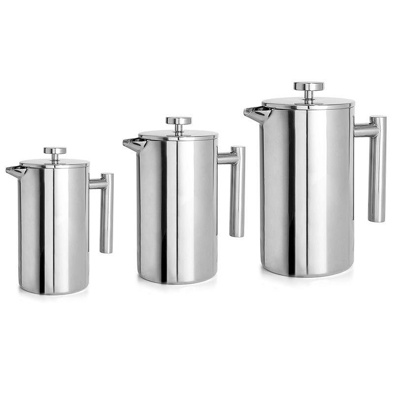 Coffee Maker Pot French Press Coffee Maker Stainless Steel Double Walled Insulated Coffee Maker Pot