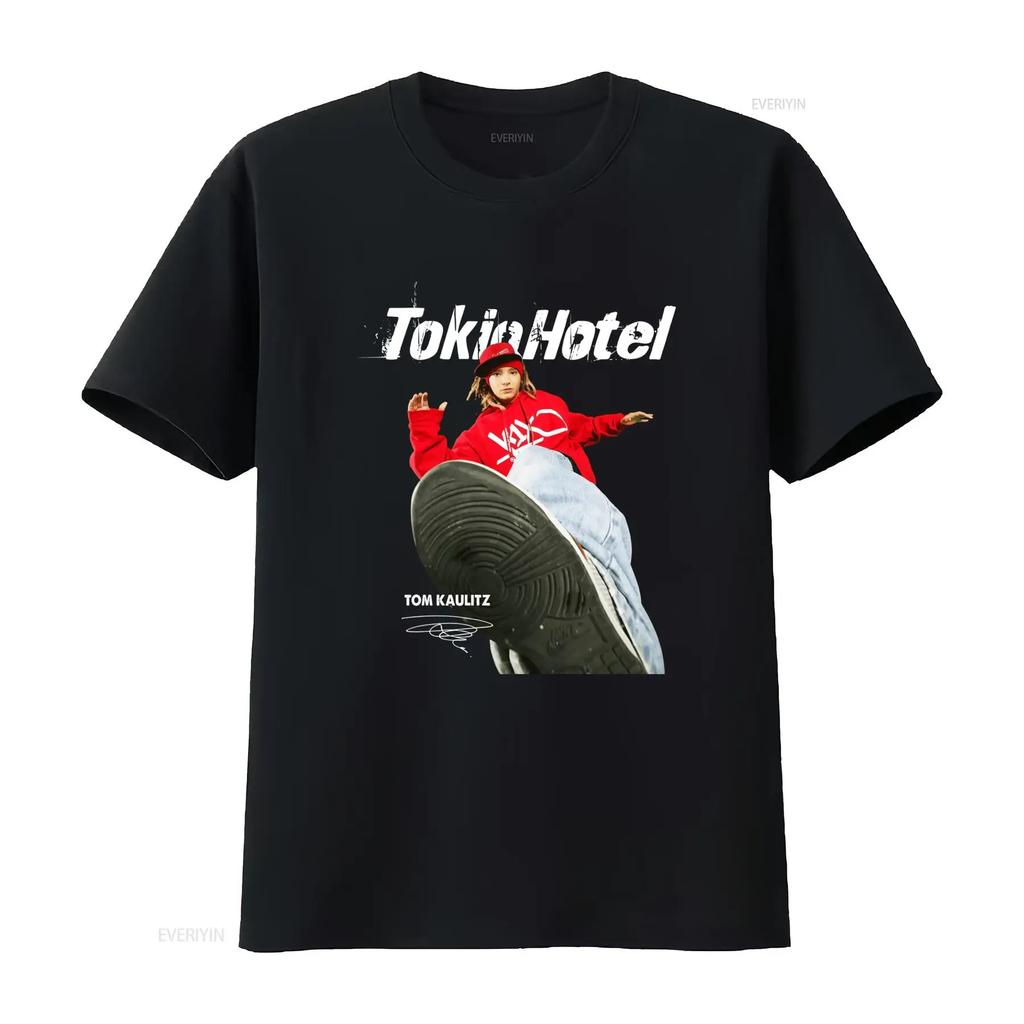 Seltenes Tom Kaulitz Tokio el Band Schwarzes T-Shirt Alle Größen Verfügbar KH1715 Streetwear Herren Styli