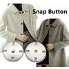 5 paar Kleding Naaien Drukknopen Onzichtbare Drukknopen Ronde Metalen Drukknopen 21mm DIY Verborgen Gesp Pak Jas Jas Tas