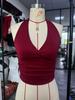 2026 European Summer Solid Color Spaghetti Strap Halter Vest: Versatile, Slimming, Sexy Sleeveless Top for Women