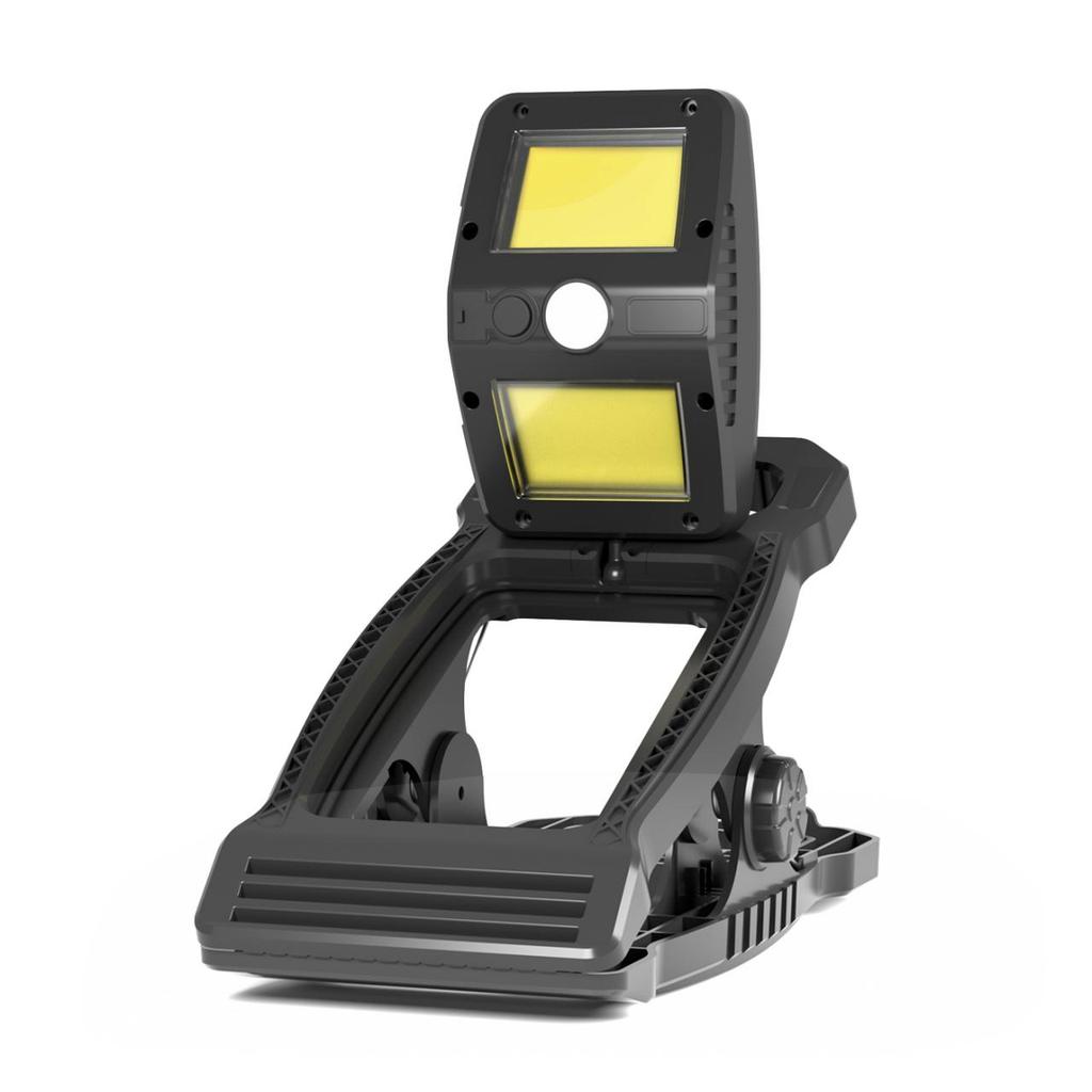 Solar Clamp Lights Outdoor Motion Sensor Waterproof 3 Modes LED Work Light For Camping Fence Garage Garden Lighting