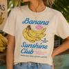 Banana Sunshine Club T-Shirt and kids tshirt, Retro Banana Graphic Tee, Tropical Fruit Shirt and kids tshirt, Funny Potassium Summer Tee, Vintage Tee