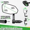 RBRL 360 Adjustable Bicycle Mirror Anti Shake Stable Bar End Mirror for Road MTB E-Bike Scooter Widen Angle Bike Rearview Mirror