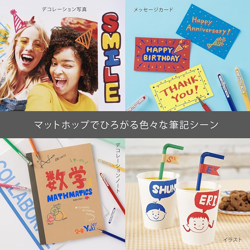 Pentel Ballpoint Pen, Color Matte Hop, Light Pink, 10 Pens, K110-VP3