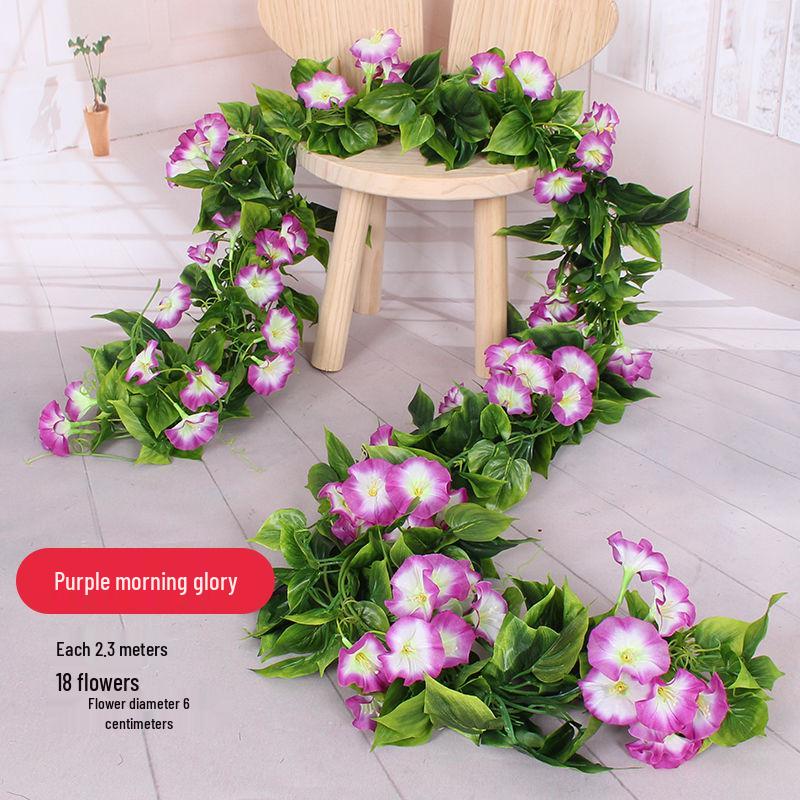 Silk Flower Vine for Air Conditioner and Heating Pipe Decoration