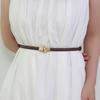 Women Dress Belt Imitation Leather Versatile Solid Color Design Waistband Dresses Shirts Tops Waist Belt Clothing Accessory