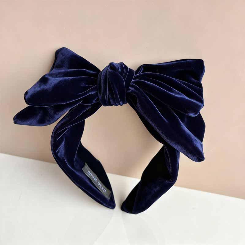 Vintage Applique Large Butterfly Knot Hairband for Women  Featuring Elegant and Luxurious Style  Wide-edge  Fashionable Headband and Hair Accessory