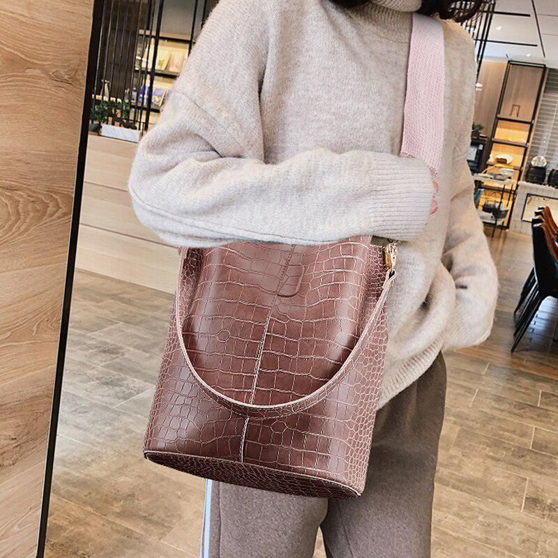 Bolsos de cuero vintage stone pattern crossbody para mujeres bolsos de gran  capacidad Bucket Bag comprar a buen precio — entrega gratuita, reseñas  reales con fotos — Joom