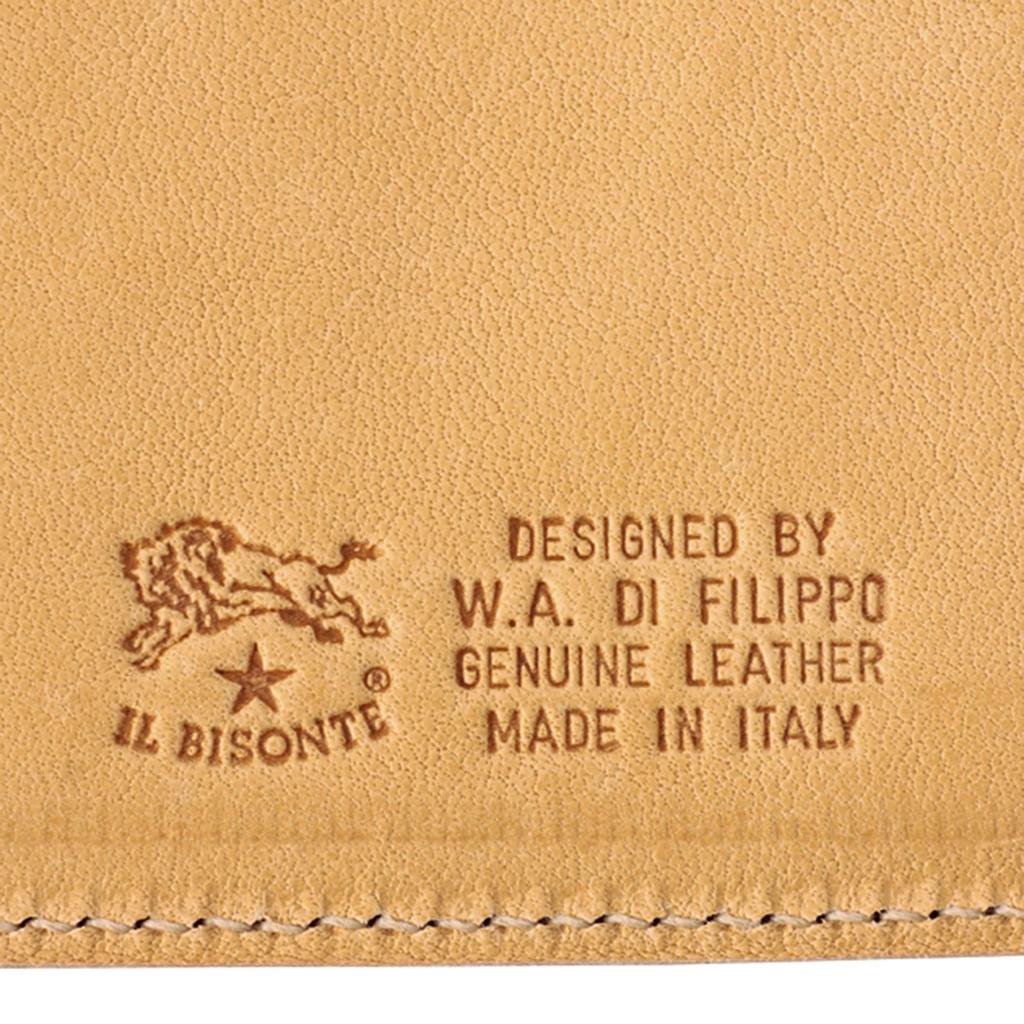 IL BISONTE Ausweishülle, Unisex, Rindsleder, Schwarz