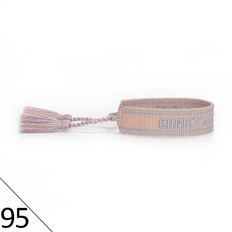 Handmade Embroidered Friendship Bracelet with Tassels for Women