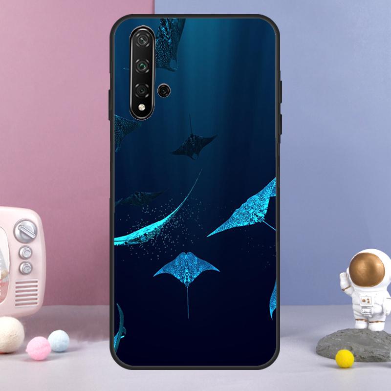 Animal Manta Ray For Huawei Nova 12i 12s 11i 8i 7i 9 10 SE Y60 Y61 Y70 Y72 Y73 Y90 Y91 P20 P30 P40 Lite Case