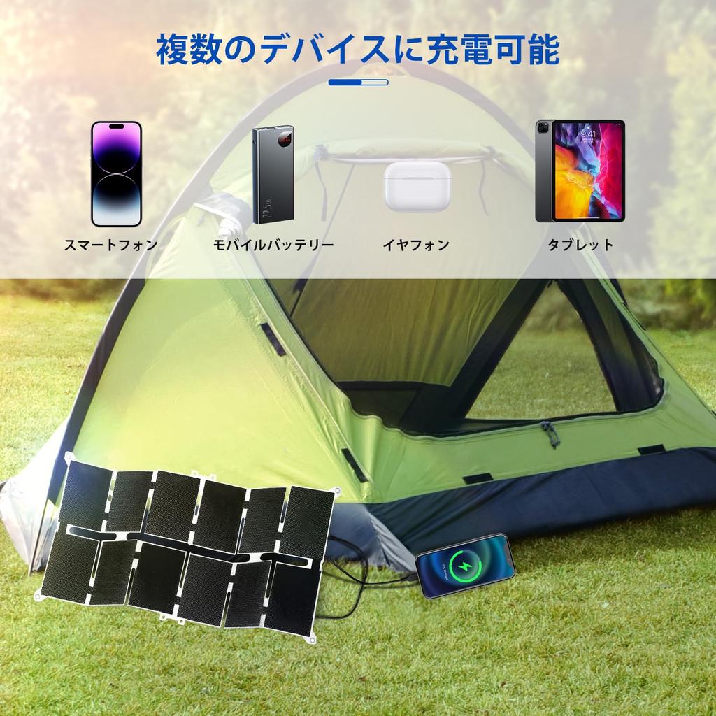 Msnaile 28W Foldable Solar Compact and Portable Solar High Conversion IP68 Waterproof and Dual Portable Power Supply for and Android Ideal for Outdoor
