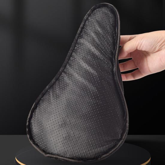 Bike Cushion Cover Reflective Ergonomic High Elasticity Non-slip Sponge Filling Soft Road Bike Seat Cover Cycling Supplies