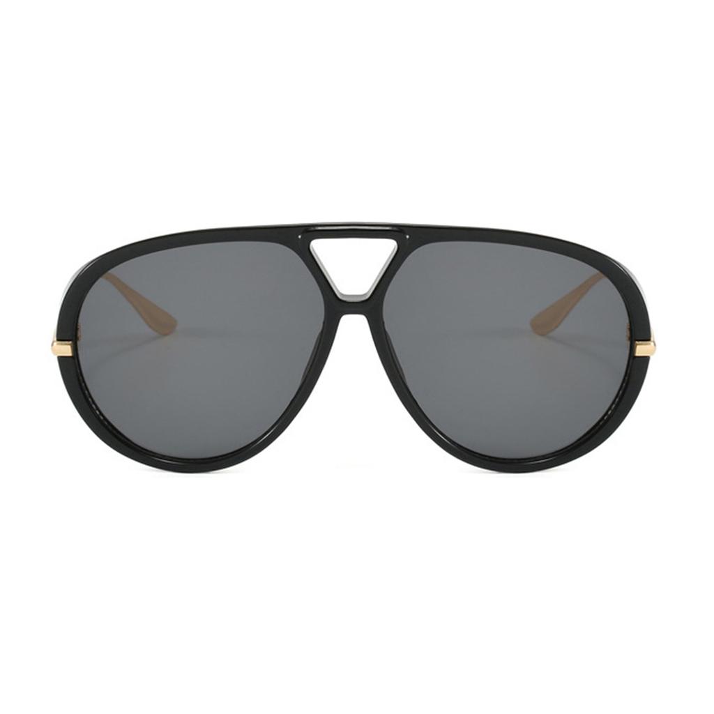 Oversized Aviator Sunglasses For Women Men Retro Vintage Shield Lens UV Protection Lightweight Metal Frame