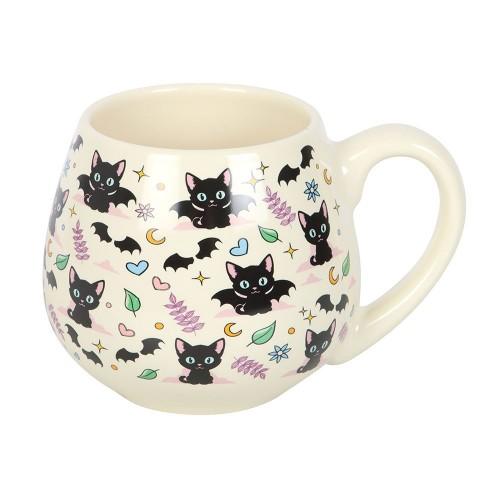 Something Different Cute and Creepy Cat Rounded Mug
