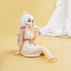 Latest Anime Wandering Witch: The Journey Elaina Figure PVC Pajama Sitting Posture Model Playthings Computer Central Control Pendant