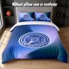 Juego de Ropa de Cama con Diseño del Portsmouth FC 1 Funda Nórdica + 2 Fundas de Almohada Suave Transpirable Ropa de Cama para el Hogar