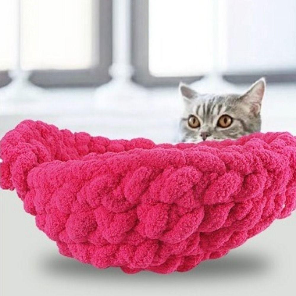 Multi-color Chunky Yarns Chenille Hand Knitting Yarn Pet Bed Yarn Thick Yarn Ball DIY Material