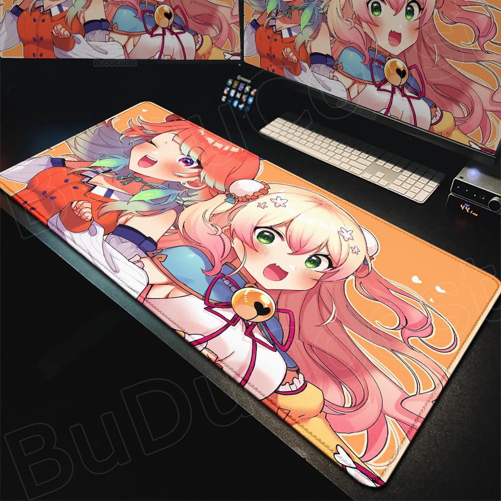 Hololive Kawaii Girl Momosuzu Nene Mousepad Large Laptop Office Rubber Cabinet Desktop Carpet XXL Non-slip Computer Keyboard Mat