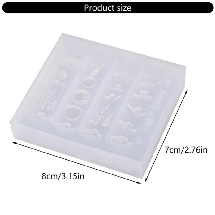 European Inspired Antique Hat Silicone Mold Hat Nail Decoration Mold For Nail Art Rhinestones DIY Craft Projects