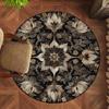 Wohnzimmer Runder Teppich Vintage Sofa Couchtisch Matte Schlafzimmer Arbeitszimmer Bodenmatte Haushalt Schmutzabweisend