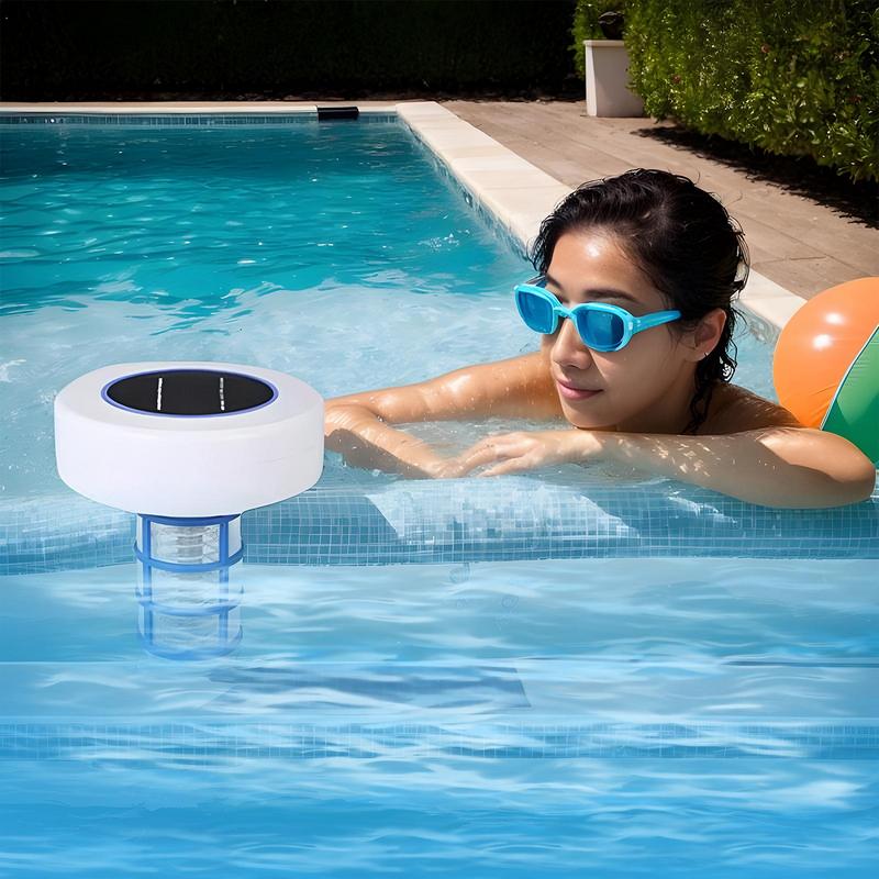 Pool Cleaning Equipment Solar Power Swimming Pool Purifier Pool-Ionizer Water Algae Inhibition Chlorine-Free Water Processor