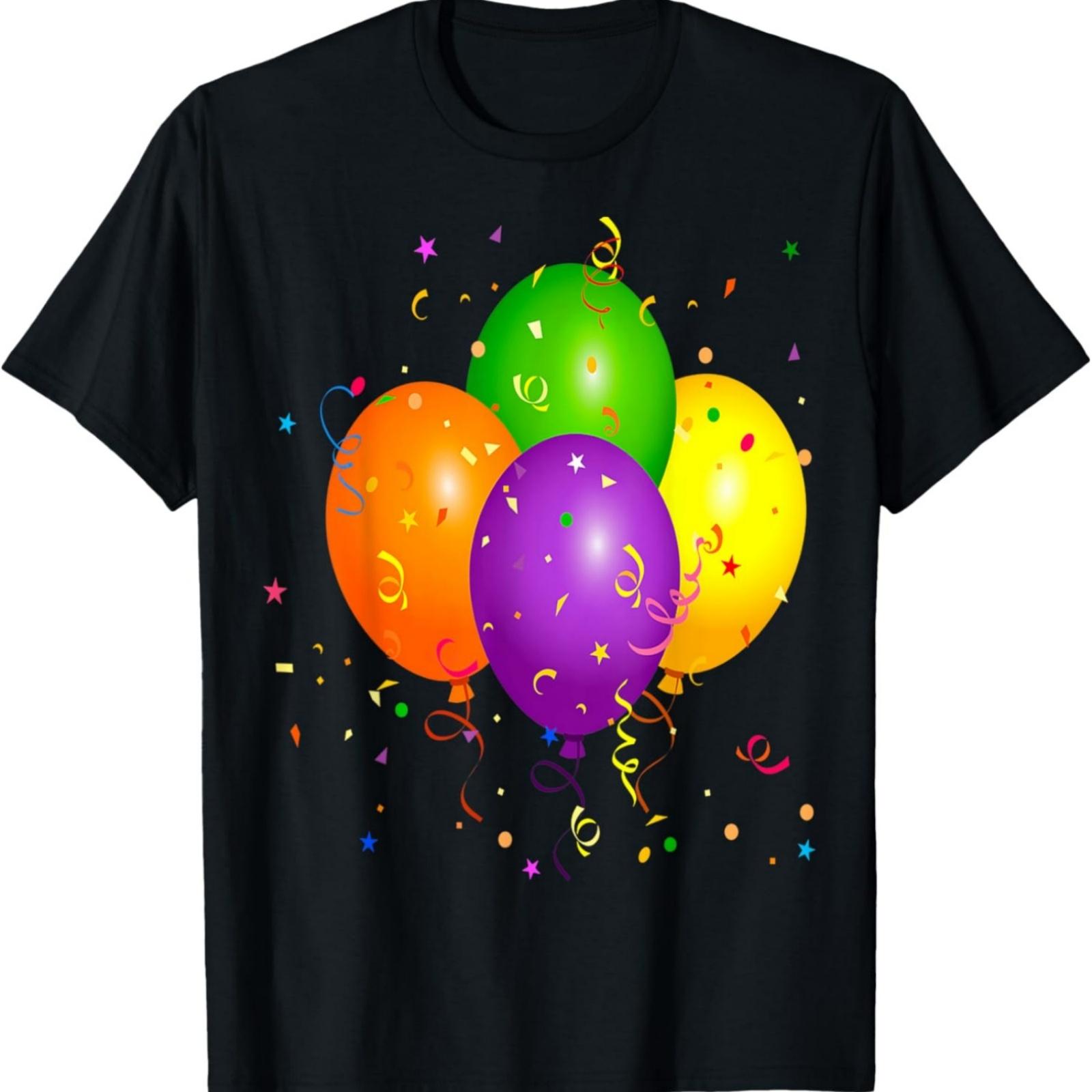 It s My Party Balloons Birthday Party Time T-Shirt XXXXXL разноцветный