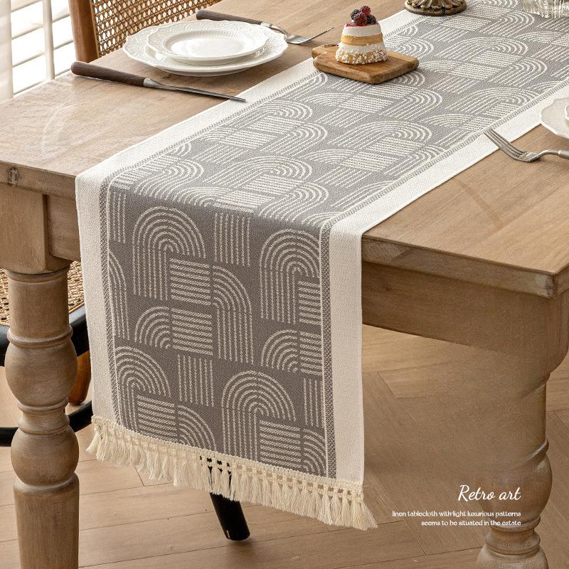 Nordic Minimalist Wallpaper Cotton Linen Wallpaper Waterproof and Stain Resistant Holiday Dining Table Wedding Decoration