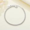 S925 Silver Bracelet Zircon Women Fashion Simple Engagement Wedding Charm Jewelry For Women Birthday