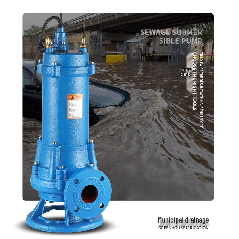 WQK Submersible Sewage Pump with Cutter for Septic Tank and Wastewater Handling