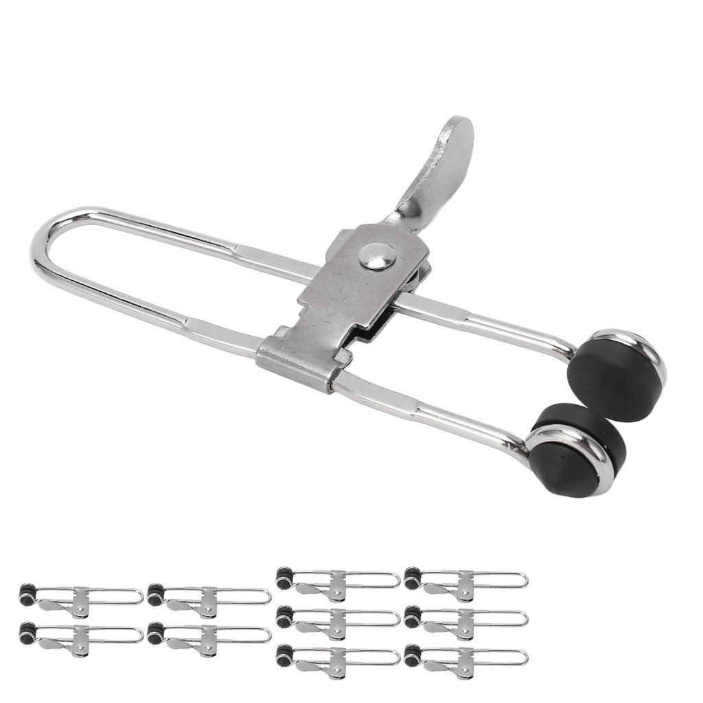 Lever Action Grid Clamp Multifunctional Stainless Steel Rust Proof Tile Mounting Clips Suspended Ceiling Tile Grip Clamps