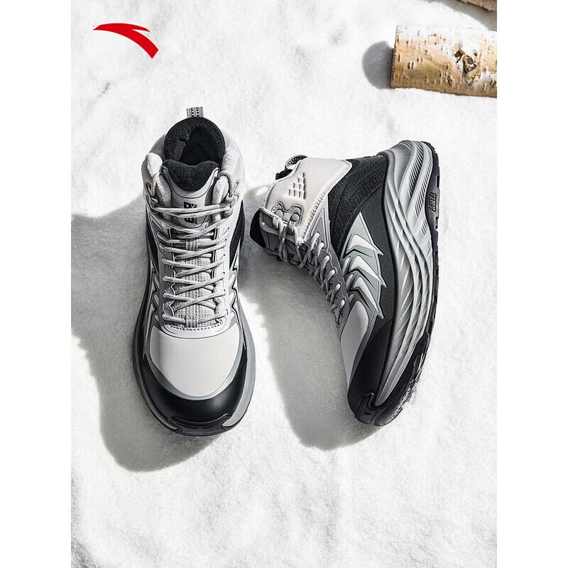 ANTA TanYe 3 Men s Winter Fleece-Lined High-Top Outdoor Sports Shoes 40