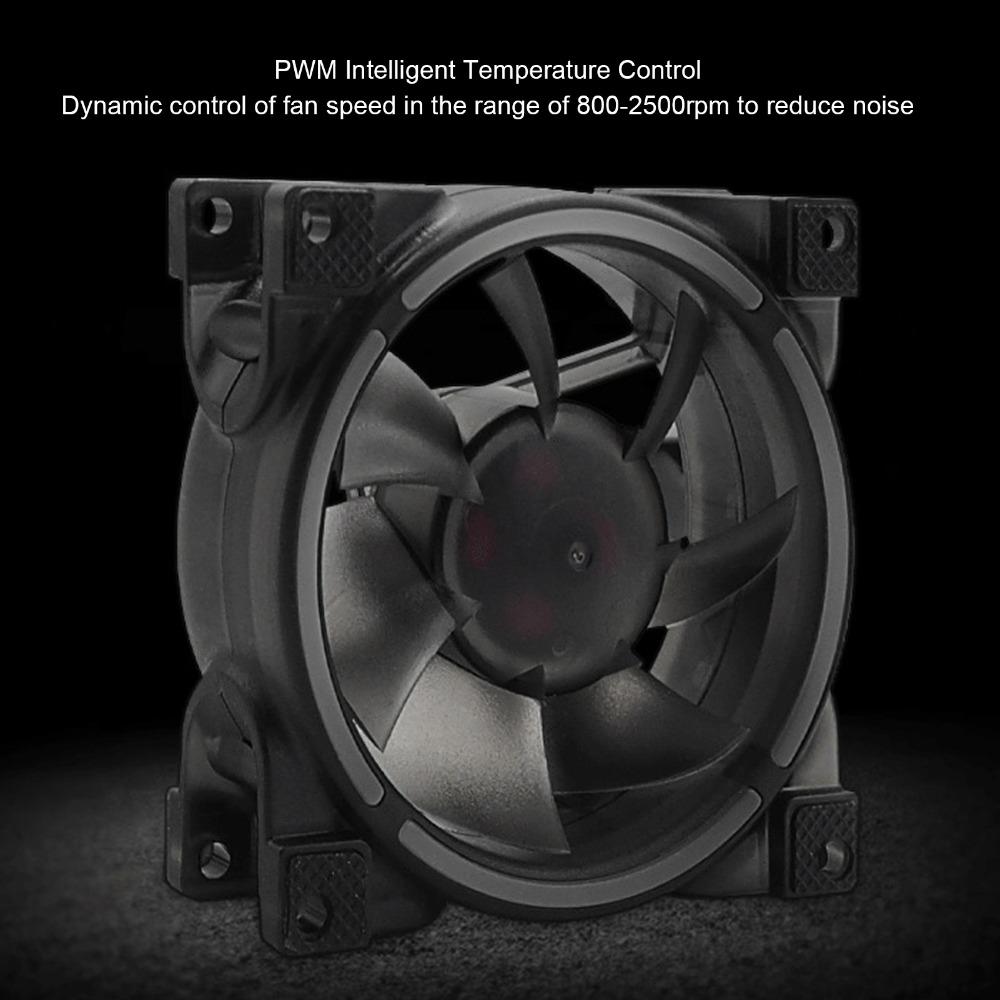 7 Blades PC Case Fan 5V PWM ARGB Case Fan LED Lighting 80mm PWM ARGB Case Fan  CPU Cooler