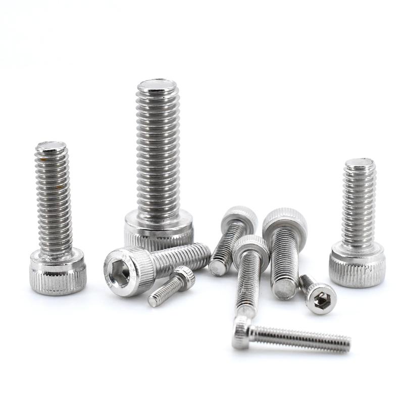 M2 M3 M4 M5 M6 DIN912 304 Stainless Steel Head Hexagon Hex Socket Cap Screw Bicycle Hex Bolts Nuts And Washers Assortment Kit