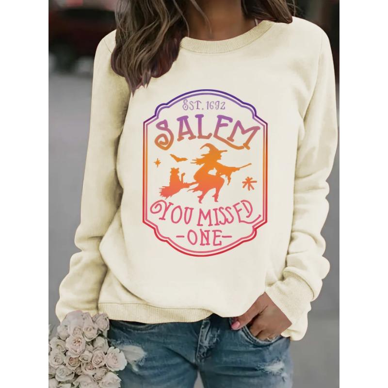 YYFS Women's Fashion Casual Spring Fall Long Sleeve O-Neck Pullovers & Long Sleeves