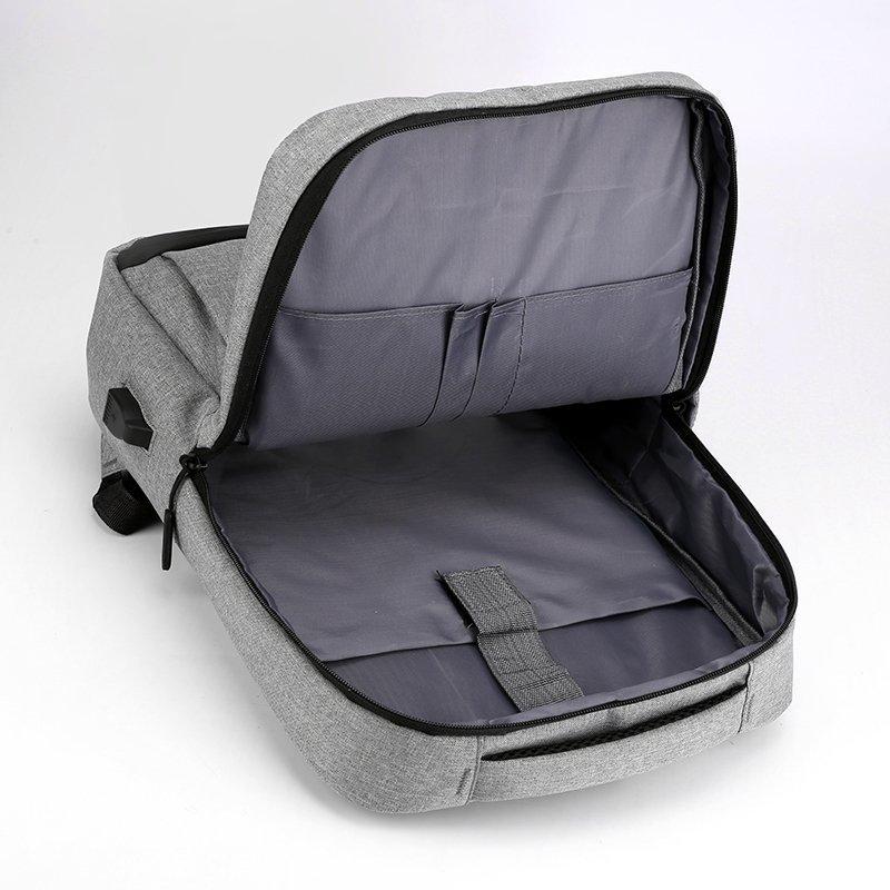 Backpack Usb Charging Backpack Men'S Large Capacity Business Computer Bag Casual Light School Bag Printing