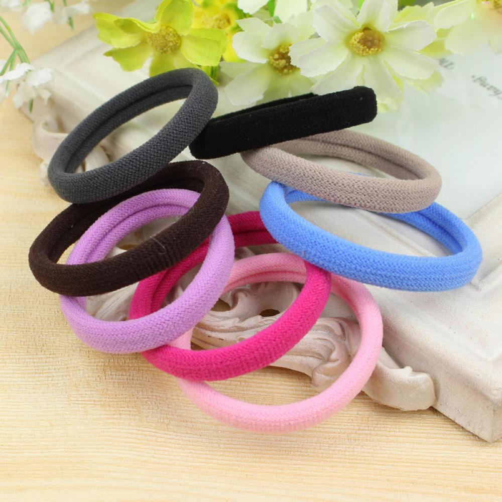 10 PCS Fashion Elastic Women Candy Color Hairband Ponytail Holder Hair Rope