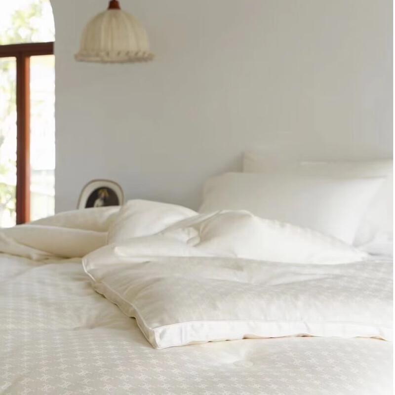 Mling 60-Count Jacquard Mulberry Silk All-Season Duvet
