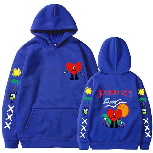 Un Verano Sin Ti Mikina Pánské Ženy Móda Bad Bunny Mikiny Dětské Hip Hop Mikiny Mikiny Mikiny s dlouhým rukávem Mikina s kapucí Dívčí kabáty