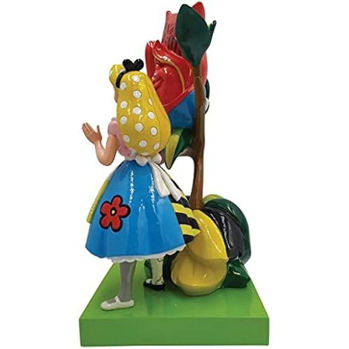 Figurine - disney - alice - pop art - fait à la main - multicolore