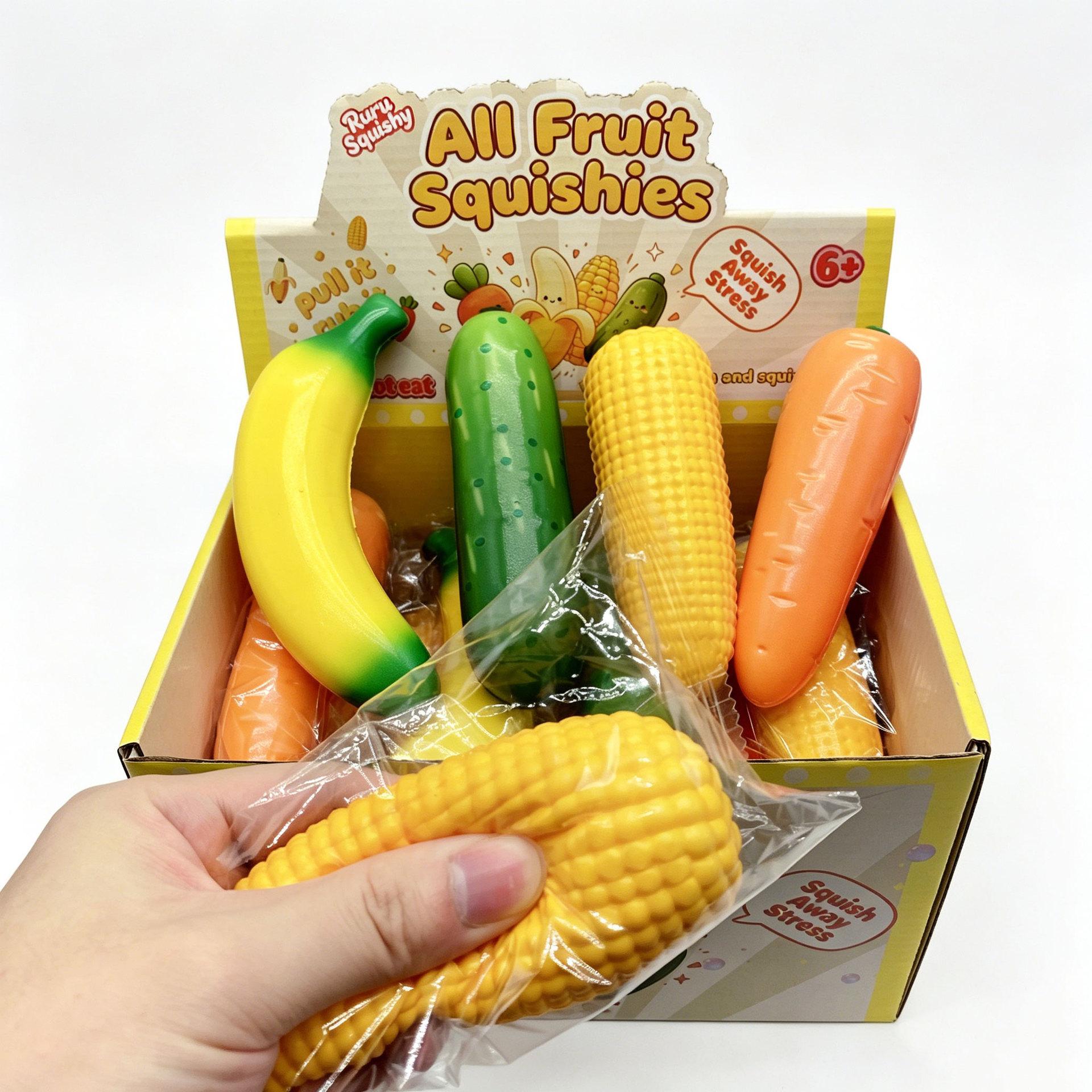 15pcs/Full Case Simulated Fruit  Vegetable Squishy