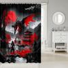 Japanese Style Bathroom Accessories Dragon Shower Curtain Magical Animals Bath Curtain Western Wildlife Theme Bathroom Sets