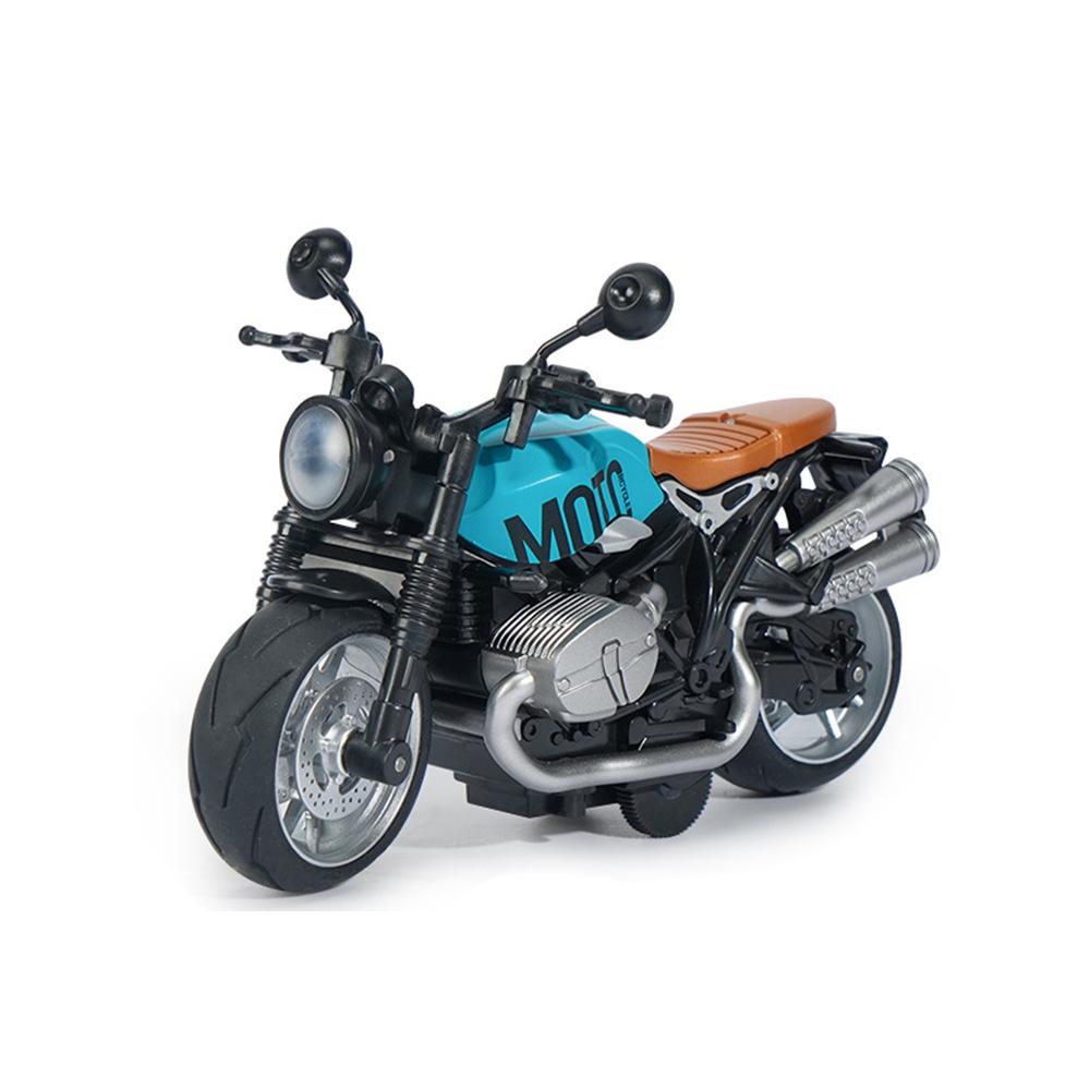 

Игрушки для мотоциклов с откидным механизмом, крошечный подарок с музыкальной подсветкой, игрушка для мотоциклов с латте для детей, мальчиков в возрасте 3-8 лет Size:14*9*7cm синий/чёрный