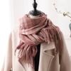 200*70Cm  Fashion Cashmere Scarf Warm Winter For Women Wraps Shawls Neckerchief Pashmina Foulard Blanket Stripe Designer