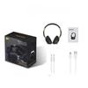 Auricolari Wireless Bluetooth 5.0, Auricolari Pieghevoli Stereo Lossless con Microfono, Slot FM, SD/TF, Cancellazione Attiva del Rumore, Durata Riproduzione di 20 Ore