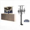 TV Electric Lift Bracket with Concealed Top Plate - Portable Cabinet Mount Monitor Stand